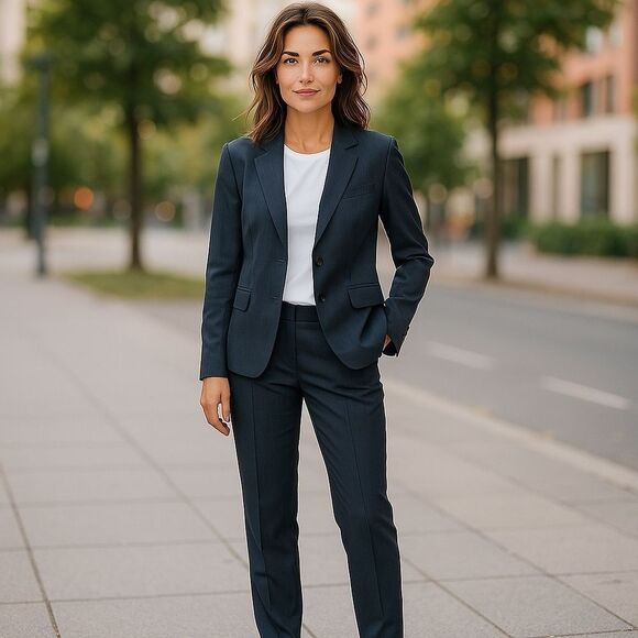 J.Crew Women’s Pinstriped Blazer - Picture 1 of 8